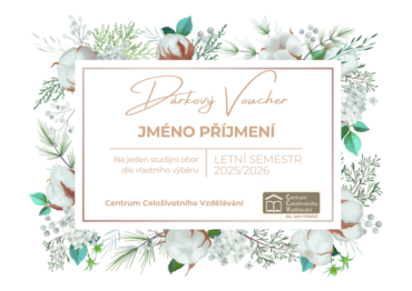 DÁRKOVÉ CERTIFIKÁTY