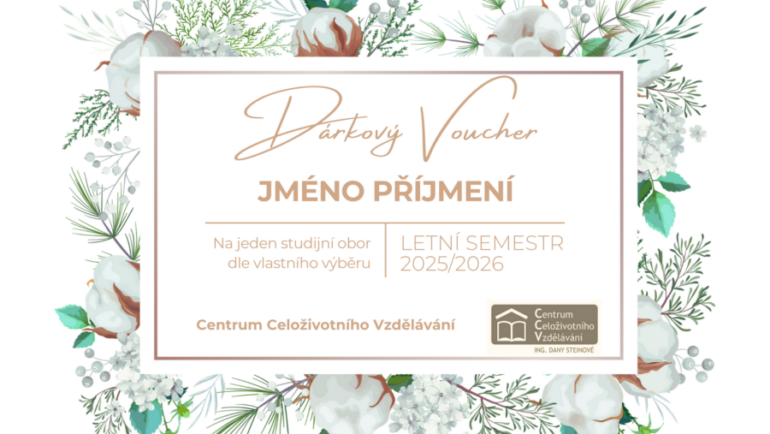 DÁRKOVÉ CERTIFIKÁTY